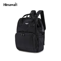 HIMAWARI - - Mochila Bolso Maternal Multibolsillos - Negro