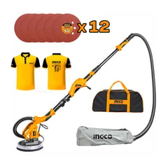 INGCO TOOLS - LIJADORA DE PARED TECHO 1050W DRYWALL PINTA ASPIRADORA INGCO POLOS