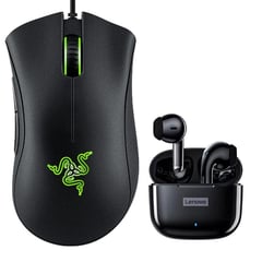 RAZER - Mouse y Lenovo LP40 Pro Tws -Negro