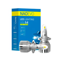 NAOEVO - Focos LED Serie S4 Base H11 Tricolor 9000LM