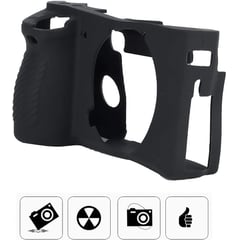 GENERICO - PROTECTOR CASE DE SILICONA PARA CAMARA SONY A6500 COLOR NEGRO