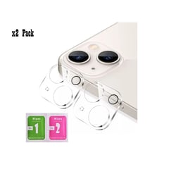 GENERICO - Pack X2 Vidrios Protector de Cámara para iPhone 13 Mini - Transparente