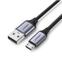 UGREEN - Cable PREMIUM USB 2.0 Micro Nylon Windows (3A) 100cm PC