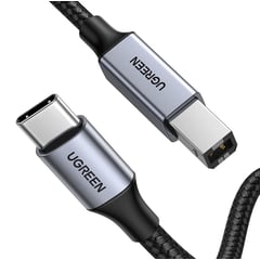 UGREEN - Cable USB C Tipo B PREMIUM 1m Impresoras Nylon PC MacBook