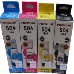 PREMIUM INK JET - Tinta 504 544 PREMIUM Compatible UV Black Cían Yellow Magenta