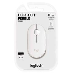 LOGITECH - Mouse Pebble M350 Wireless Blanco