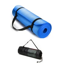 GENERICO - Mat de yoga 20 mm colchoneta esterilla azul