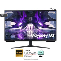 SAMSUNG - MONITOR GAMER ODYSSEY G3 FULL HD 32 " 165HZ 1MS AMD FREESYNC