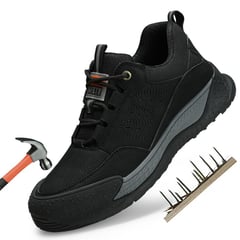 BLWOENS - Zapatos Seguridad Hombre Ligeros Negros Suela Goma