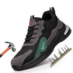 GENERADE - Zapatos de Seguridad ligeros para hombres cómodos trabajo - Negro