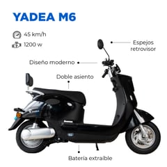 GREENPOWER - Moto Electrica Yadea M6 color Negro