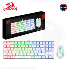 REDRAGON - Combo 2 en 1 KUMARA + GRIFFIN,K552RGB-BA-W-SP WHITE Spanish