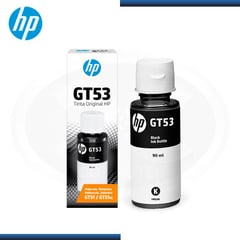 HP - Tinta Botella Gt53 Negro Black 90ml para sistema continuo