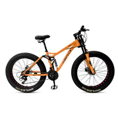 GENERICO - Bicicleta Monster Fat Bike Aro 26 Naranja