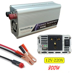 SANTOFA ELECTRONICS - Inversor de Corriente 12v a 220v 2 USB 800w SANTOFA DC a AC