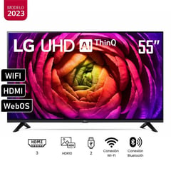 LG - Televisor LG 55 4K UHD Smart ThinQ AI 55UR7300PSA WebOs