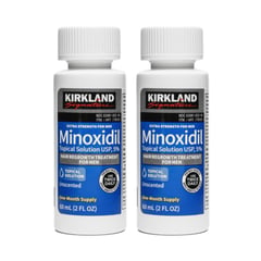 KIRKLAND - Minoxidil Liquido 5% 2 Uds Crecimiento del Vello Facial