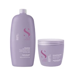 ALFAPARF MILANO - ALFAPARF Semi Di Lino - Pack Smoothing Shampoo 1L Mascarilla 500ML