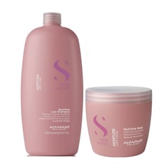 ALFAPARF MILANO - ALFAPARF Semi Di Lino - Pack Moisture Shampoo 1L Mascarilla 500ml