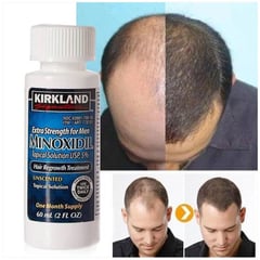 KIRKLAND - Minoxidil 5% 1 frasco/ 1 mes y gotero - barba y cabello