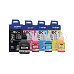 BROTHER INTERNATIONAL - KIT DE 4 TINTAS BROTHER D60BK / 5001CMY