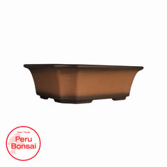 PERUBONSAI - MACETA PARA BONSAI SIN ESMALTAR - YIXING - 22 x18 x 6.5cm