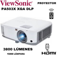 VIEWSONIC - Proyector PA503X XGA DLP, 3800 lúmenes, vida de lámpara de 15000