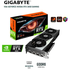 Tarjeta de video GeForce RTX 3050 WINDFORCE OC, 8GB,GDDR6