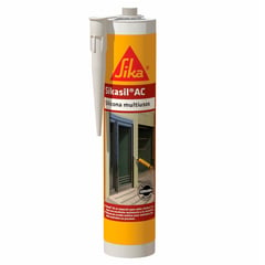 SIKA - Silicona Acética Para Vidrios y Aluminio Sikasil AC Blanco 280ml