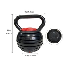 GENERICO - Kettlebell mancuerna rusa regulable en peso hasta 18kg