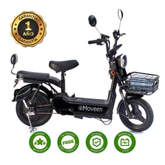 MOVEEN - Moto Bicimoto Eléctrica MED URBAN 2 Lithium Negro