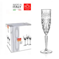 RCR - Copas de Cristal x 06 Champagne 15,7CL. - Hecho en Italia