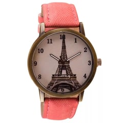 GENERICO - Reloj Pulsera Torre eiffel Color Rojo