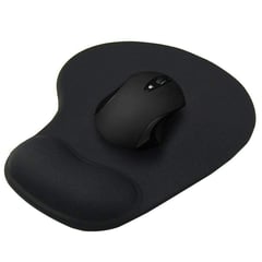 GENERICO - MOUSE PAD ERGONOMICO CON DESCANSADOR EN GEL NEGRO