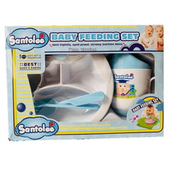 SANTOLEE - Santolee - Juego de Plato térmico y taza para Bebes