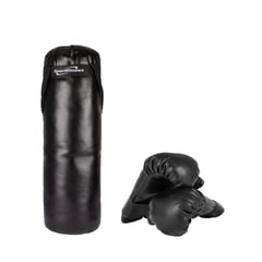 URBAN FIT - Saco de boxeo para niños con guantes