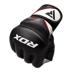 RDX - Guantes de Entrenamiento F12 MMA Grappling Negro Talla L