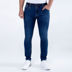 FITS MEN - Pantalon Clasico Denim Stretch Galvan Hombre