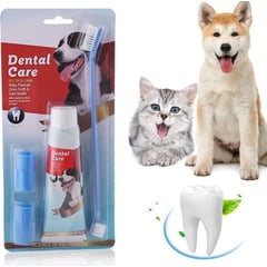 GENERICO - Cepillo Dental Para Mascotas Perros Y Pasta De Dientes