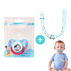 TUINIES - Chupon para bebe Mickey S con Clip sujetador