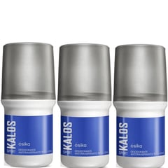 ESIKA - Pack x3 KALOS desodorante roll on de masculino 50ml