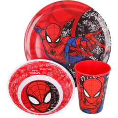 MARVEL - Set de vajilla de melamine Spiderman