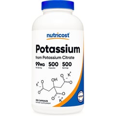 NUTRICOST - Citrato de Potasio Potassium Citrate capsulas
