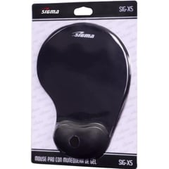 SIGMA - Mouse pad con almohadilla de gel y anti deslizante apoya muñeca negro