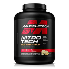 MUSCLETECH - NITRO TECH 100% WHEY GOLD FRENCH VANILLA 5lb