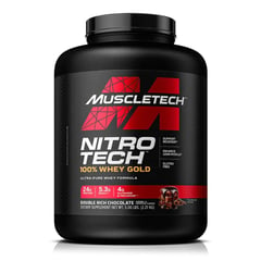 MUSCLETECH - NITROTECH 100% WHEY GOLD DOUBLE RICH CHOCOLATE 5lb