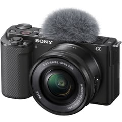 SONY - ZV-E10 Mirrorless Camera with 16-50mm Lens - Negro