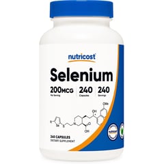 NUTRICOST - Selenio Selenium 240 capsulas selenometionina Nutricost