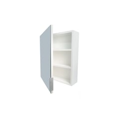 PELIKANO - Mueble organizador de baño con espejo blanco