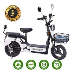 MOVEEN - Moto Bicimoto Eléctrica MED URBAN 2 Lithium Blanco